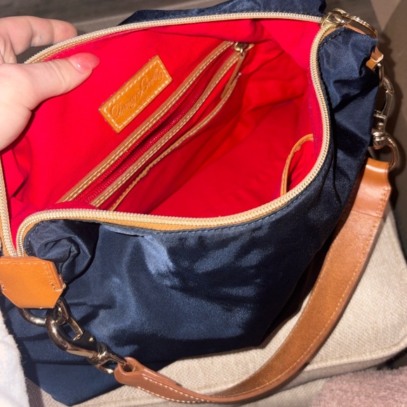 Dooney & Bourke Nylon Shoulder Bag in Navy Blue - Picture 3 of 8
